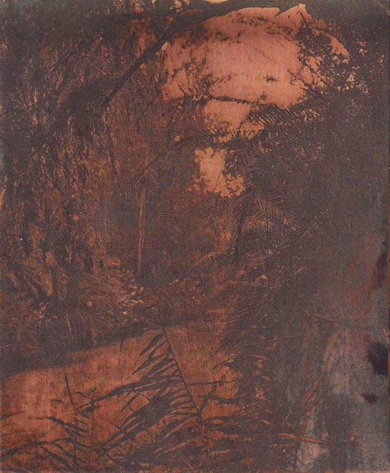 o.T. (Jordan IV), 2015, Kupfer geätzt, Druckfarbe, 9,5 x 7,8 cm